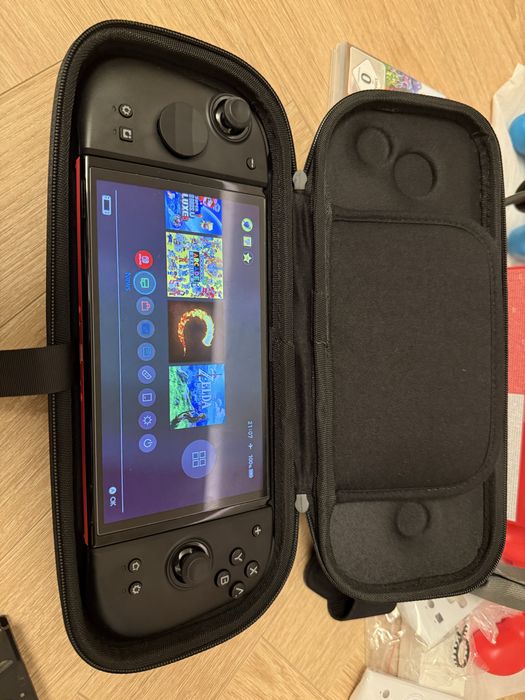 Mega zestaw | Konsola Nintendo Switch Oled 1.5 TB CFW + tona dodatków