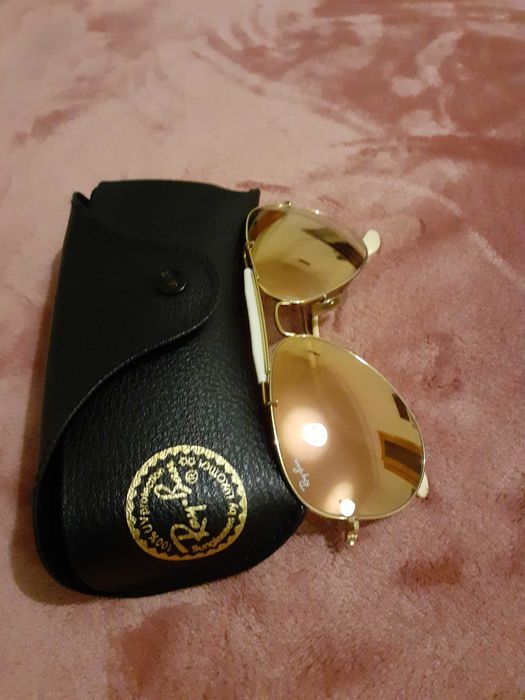 Oculos sol Ray ban rosa e castanho-  2 pares lentes
