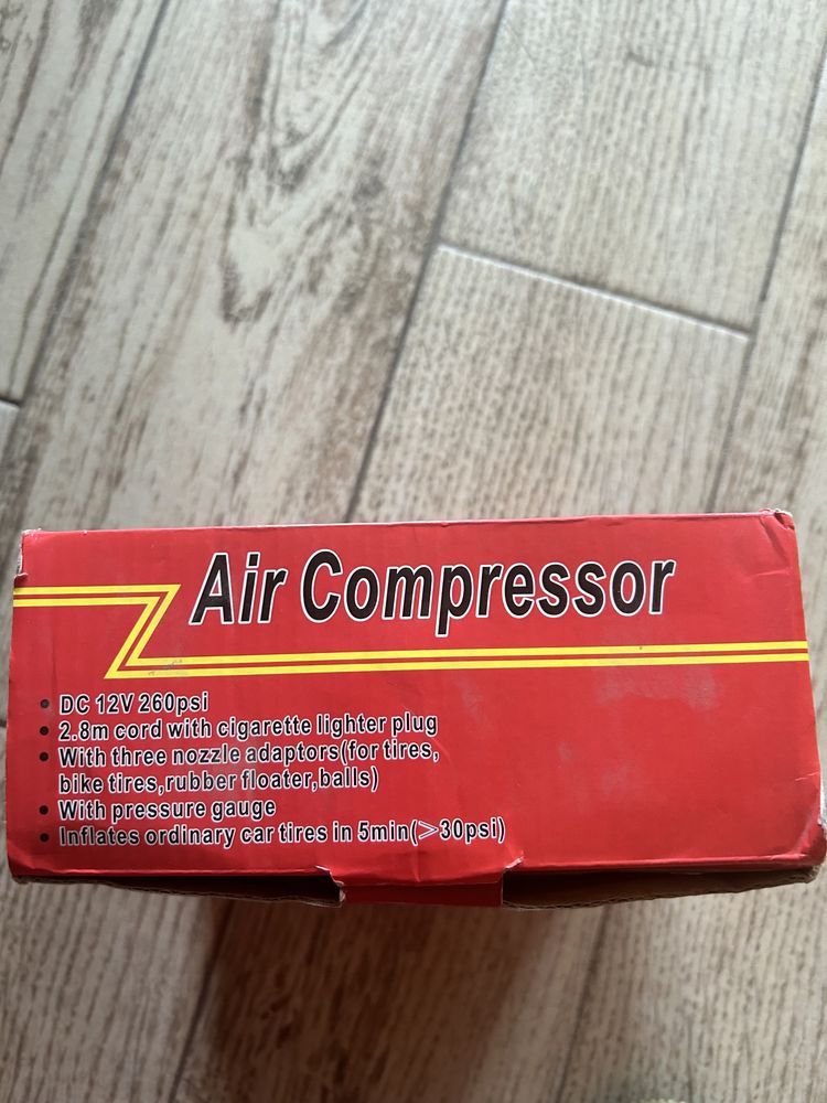 Портативний автомобільний насос Air Compressor DC-12V автокомпресор