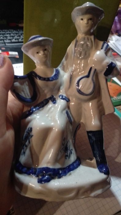 фарфор фигурка статуэтка сувенир england дама и кавалер как старинная