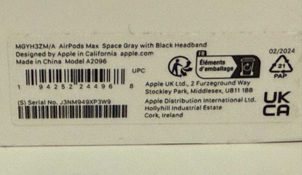 AirPods Max Space Grey (1gen) - stan bardzo dobry!