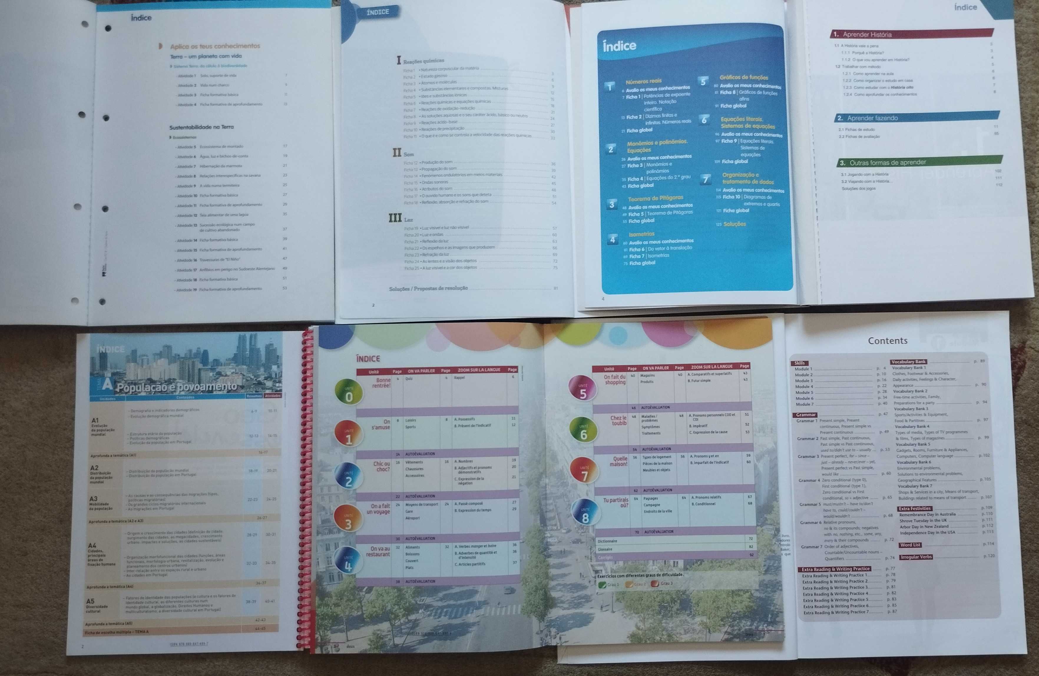 Cadernos de Atividades de 8.º Ano
