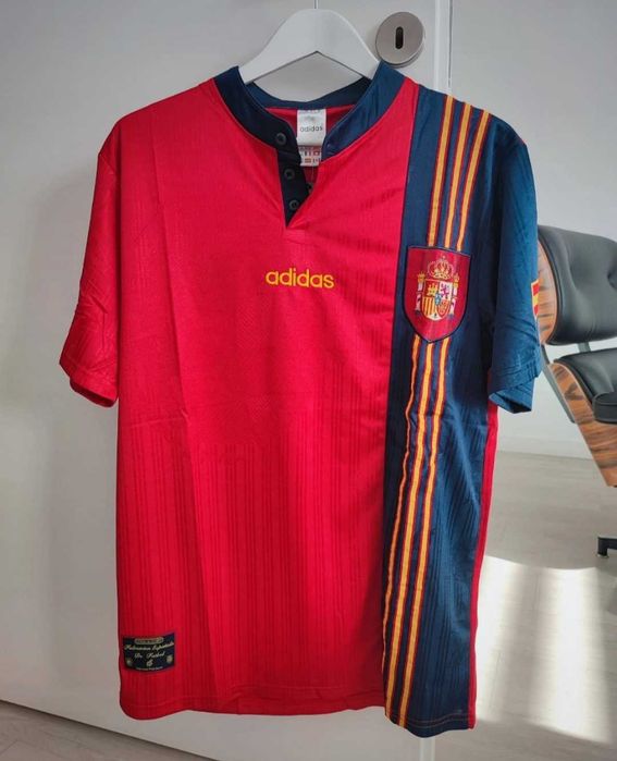 camisola da seleção espanhola 1996 - tamanho XL