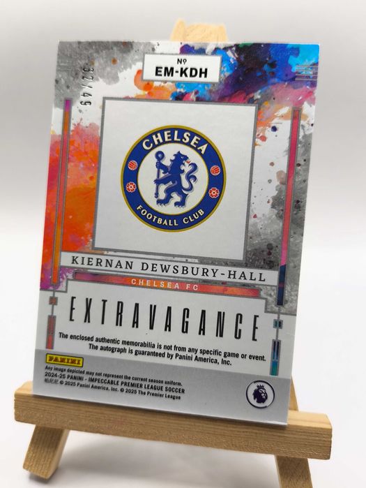 Panini Impeccable 2024/25 Kiernan Dewsbury-Hall Chelsea Autograf Patch