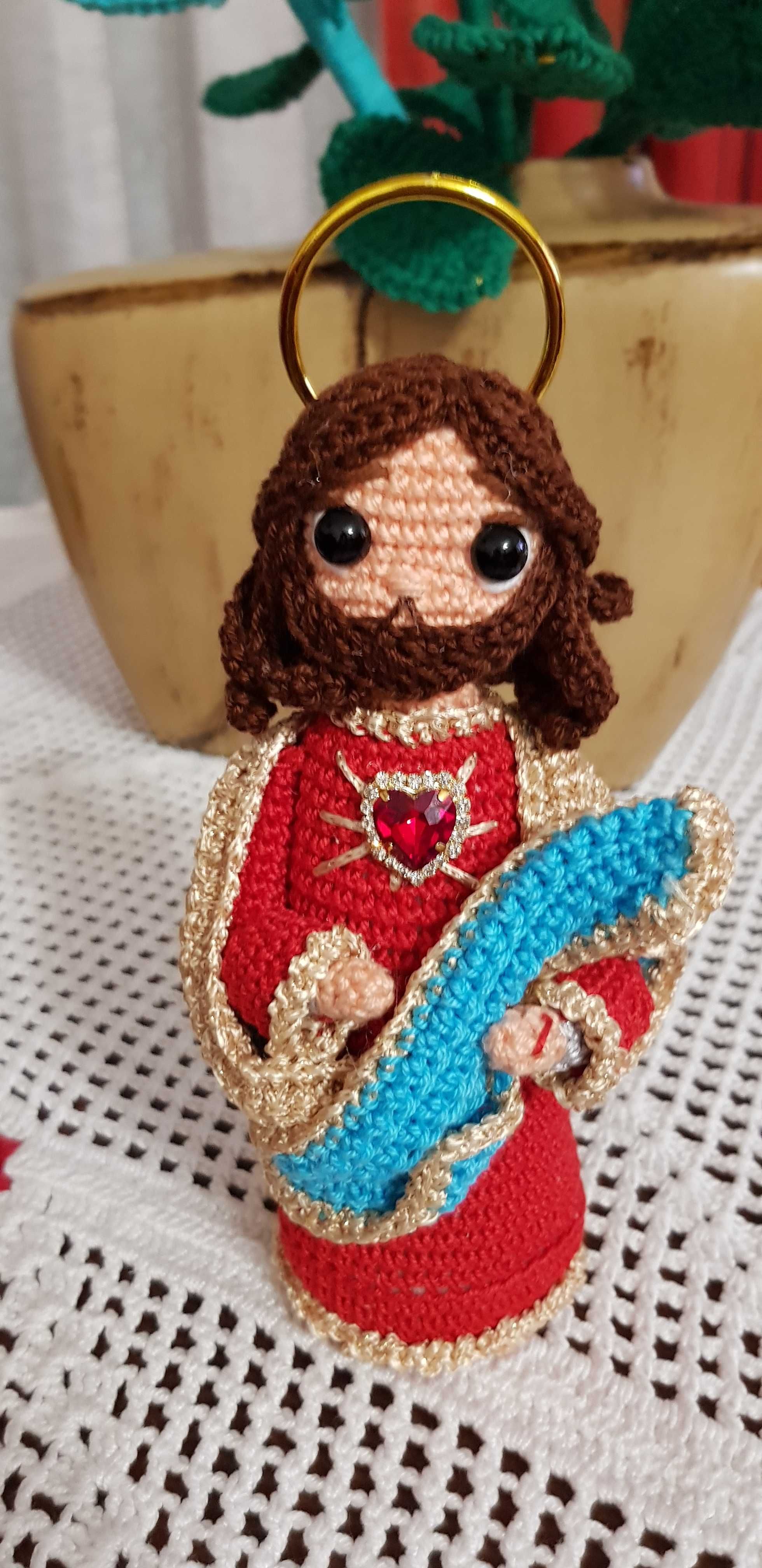 Amigurumi Sagrado Coração de Jesus