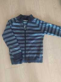 Coccodrillo sweter 110, zamek chlopiec