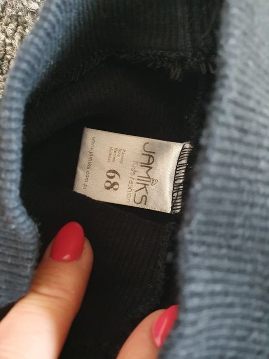 Leginsy czarne jamiks prążek