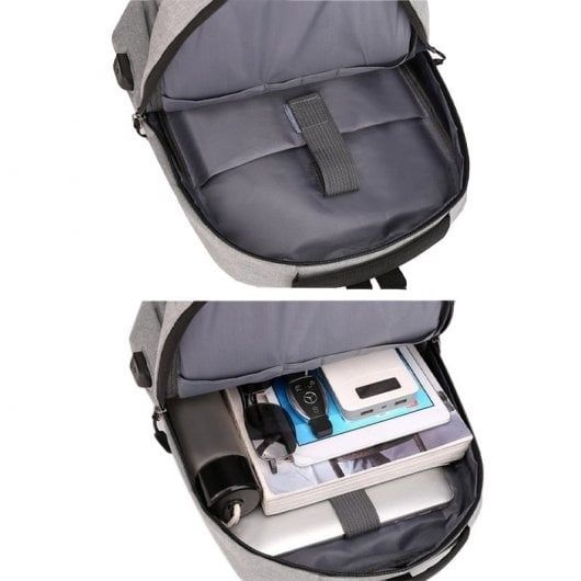 Mochila preta Cool City para laptop 15"-16"