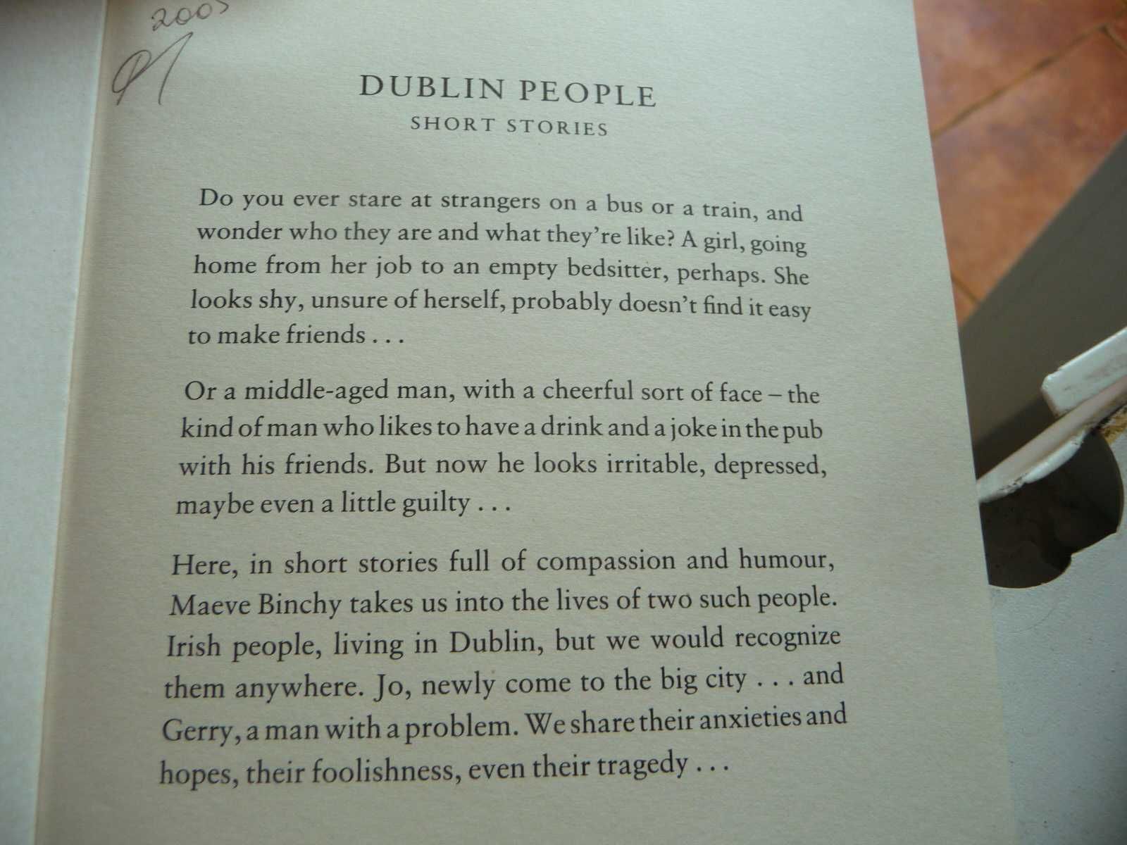 Книга на английском языке "Dublin people"