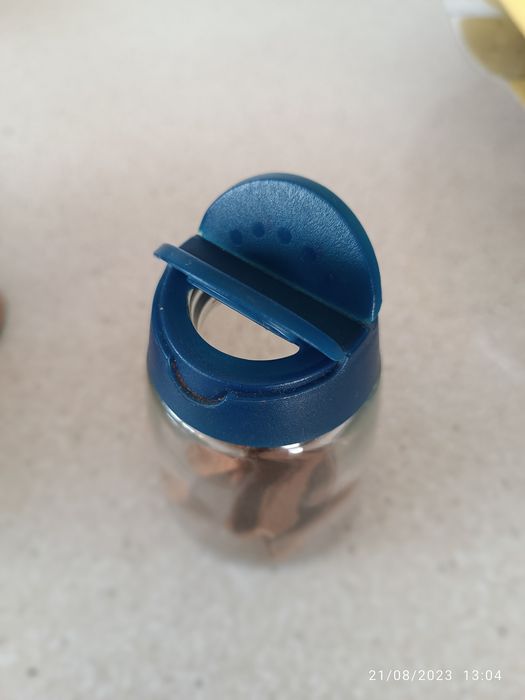 6 Frascos de vidro para especiarias