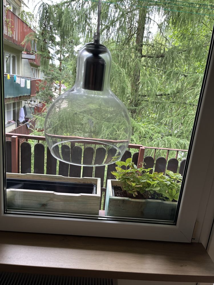 Lampa wisząca ze szkła klosz 2sztuki