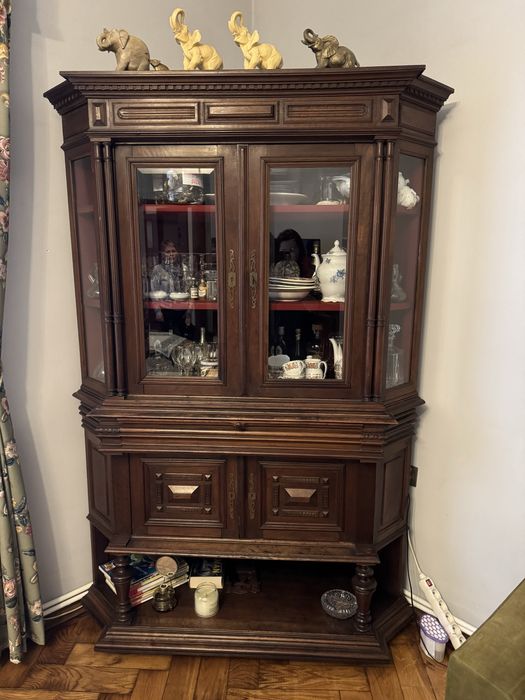 Kredens narożna - myśliwski