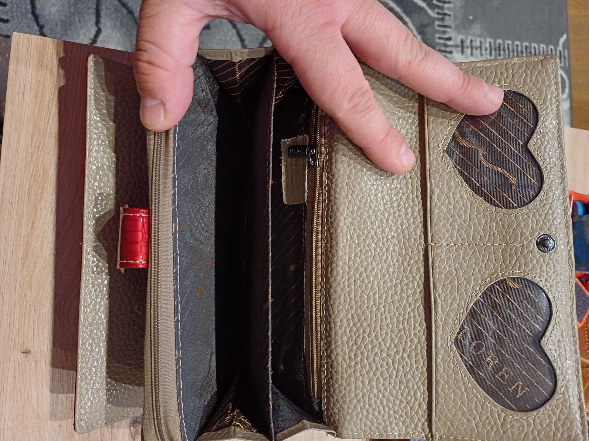 Piękny portfel damski /duży jak.nowy