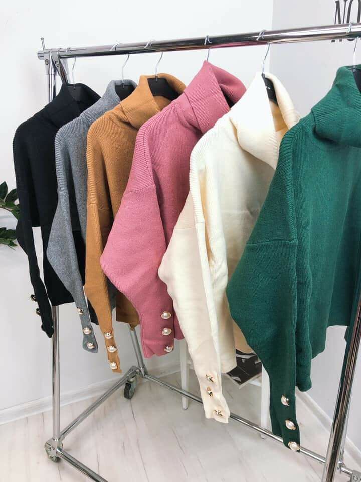 Sweter golf guziki