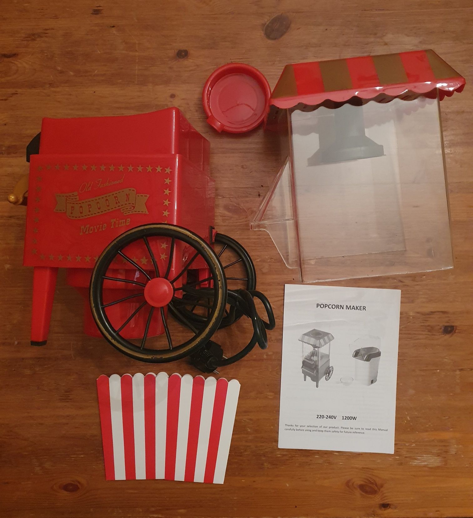 Maszynka do popcornu - nowa