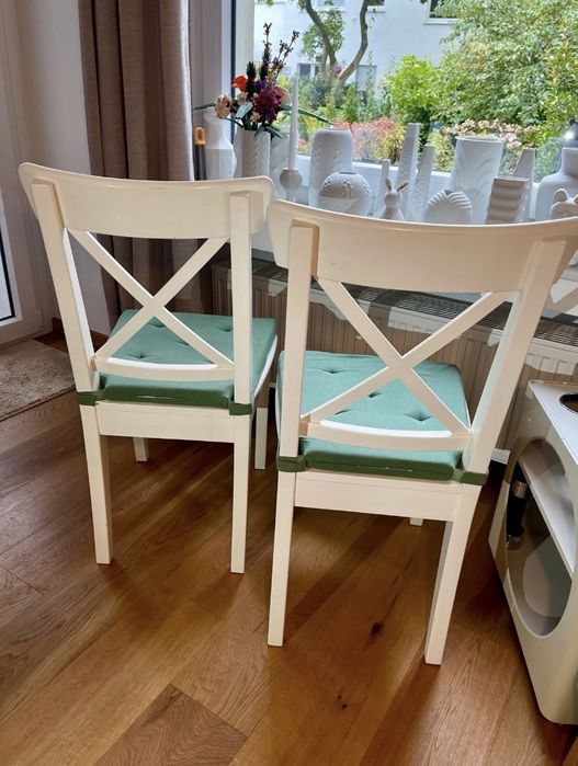 Ikea stol rozkladany bialy