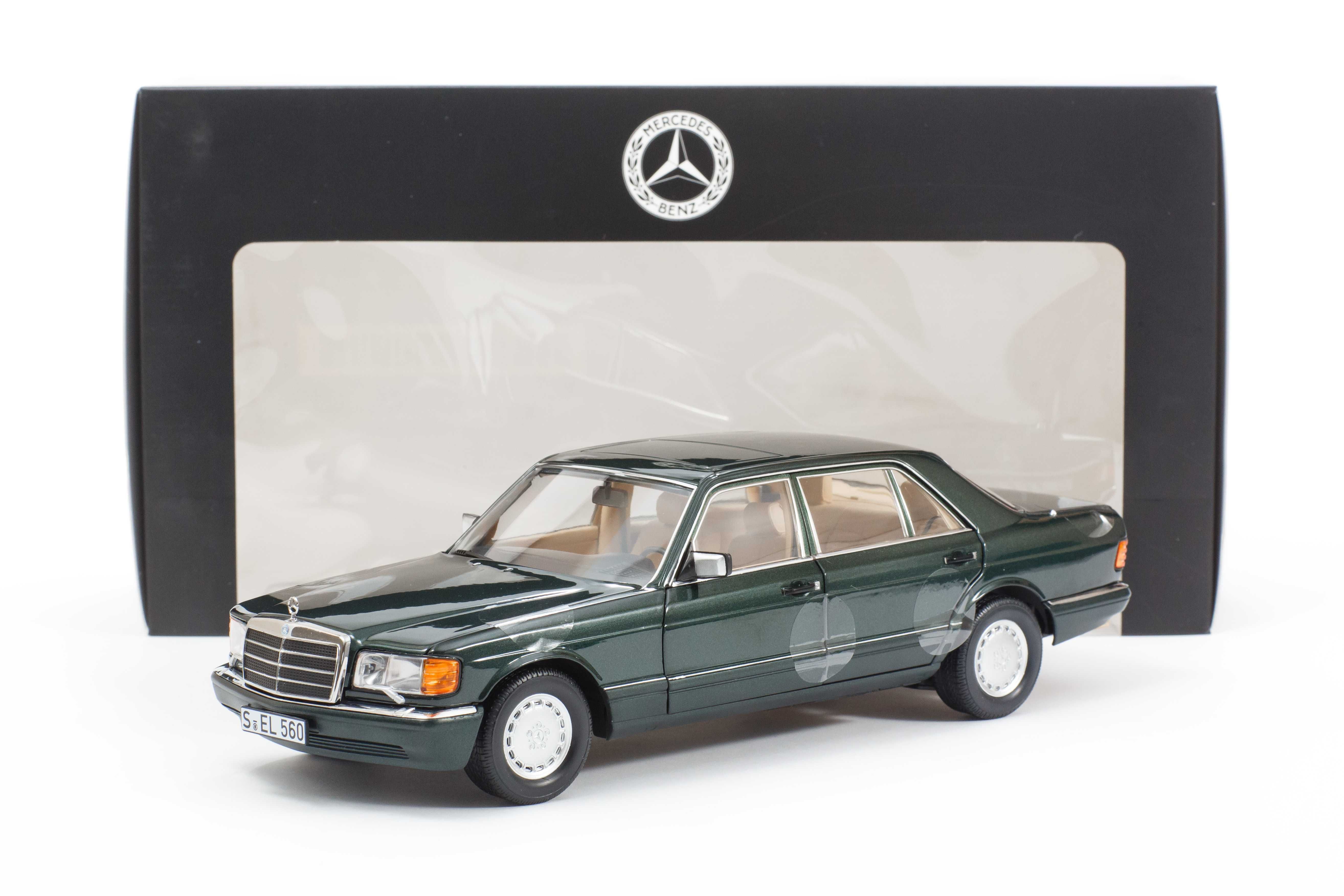 Mercedes 560 SEL W126 metallic-dark green Norev 1:18