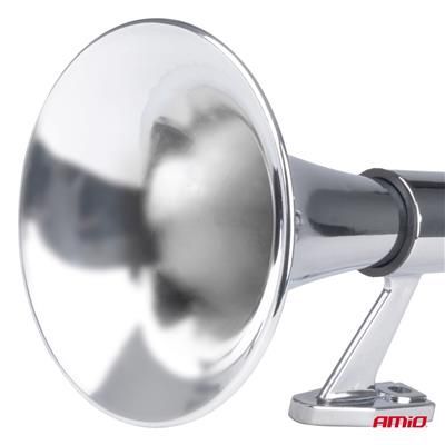 Klakson Fanfara Sygnał Chrom 12V 24V 640Mm 150Db