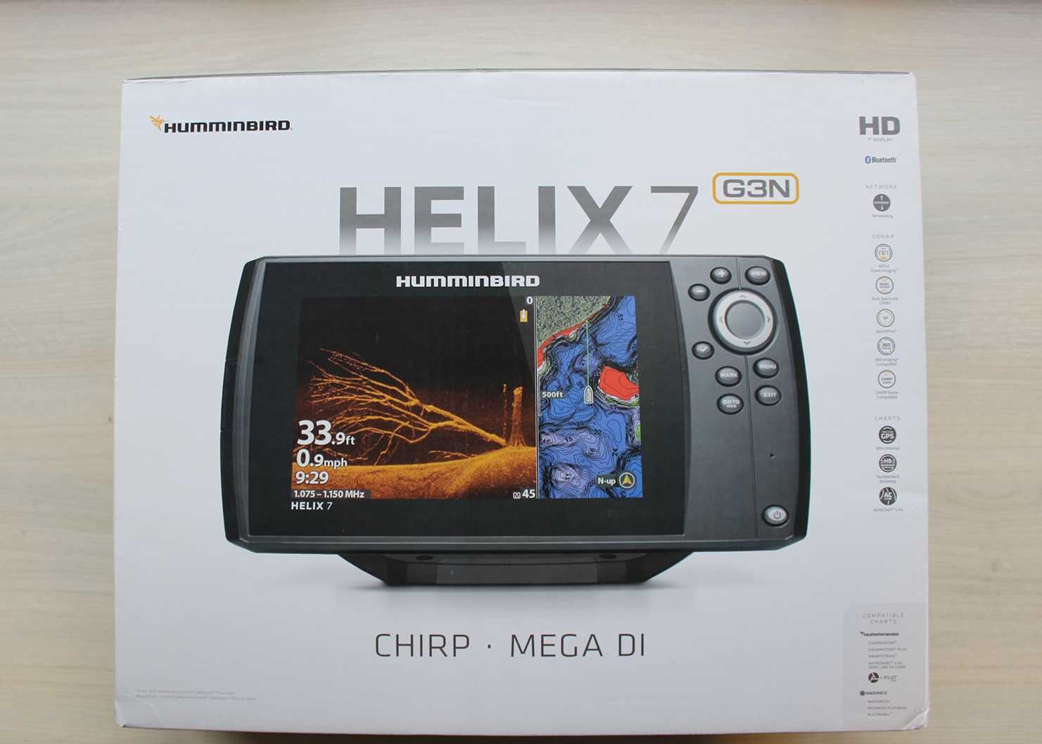 Ехолот Картплотер Humminbird Helix 7 CHIRP MEGA DI GPS G4 (411610-1)