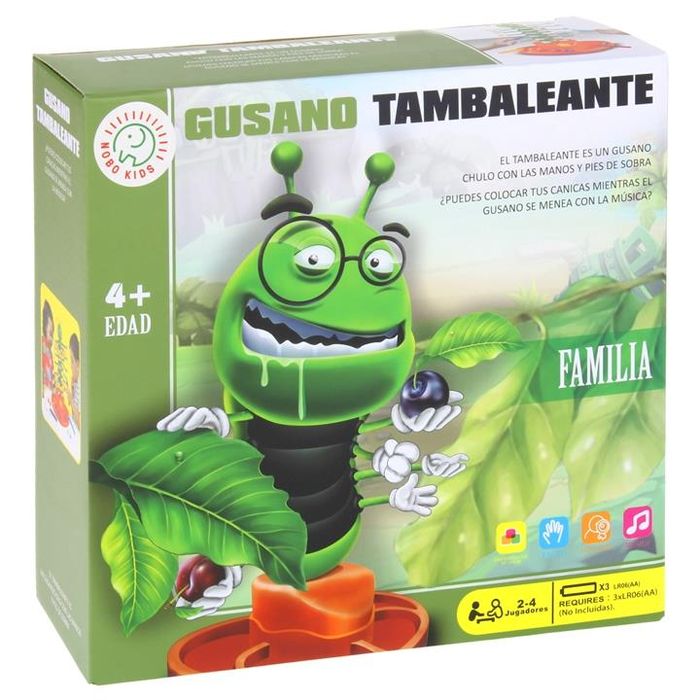 Gra Rodzinna Zręcznościowa Tańcząca Stonoga Gąsienica Układanie Kulek