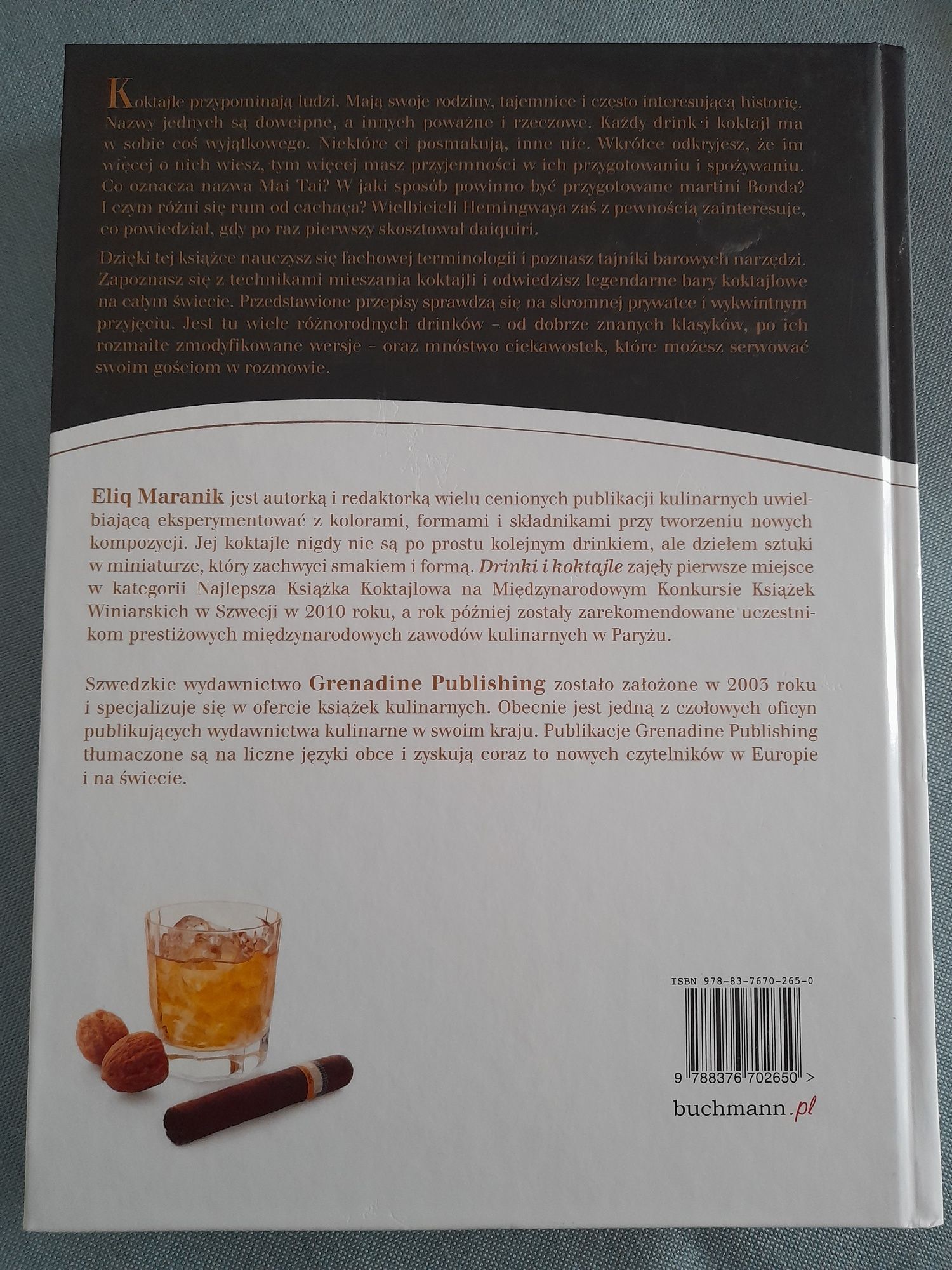 Drinki i koktajle, książka z przepisami