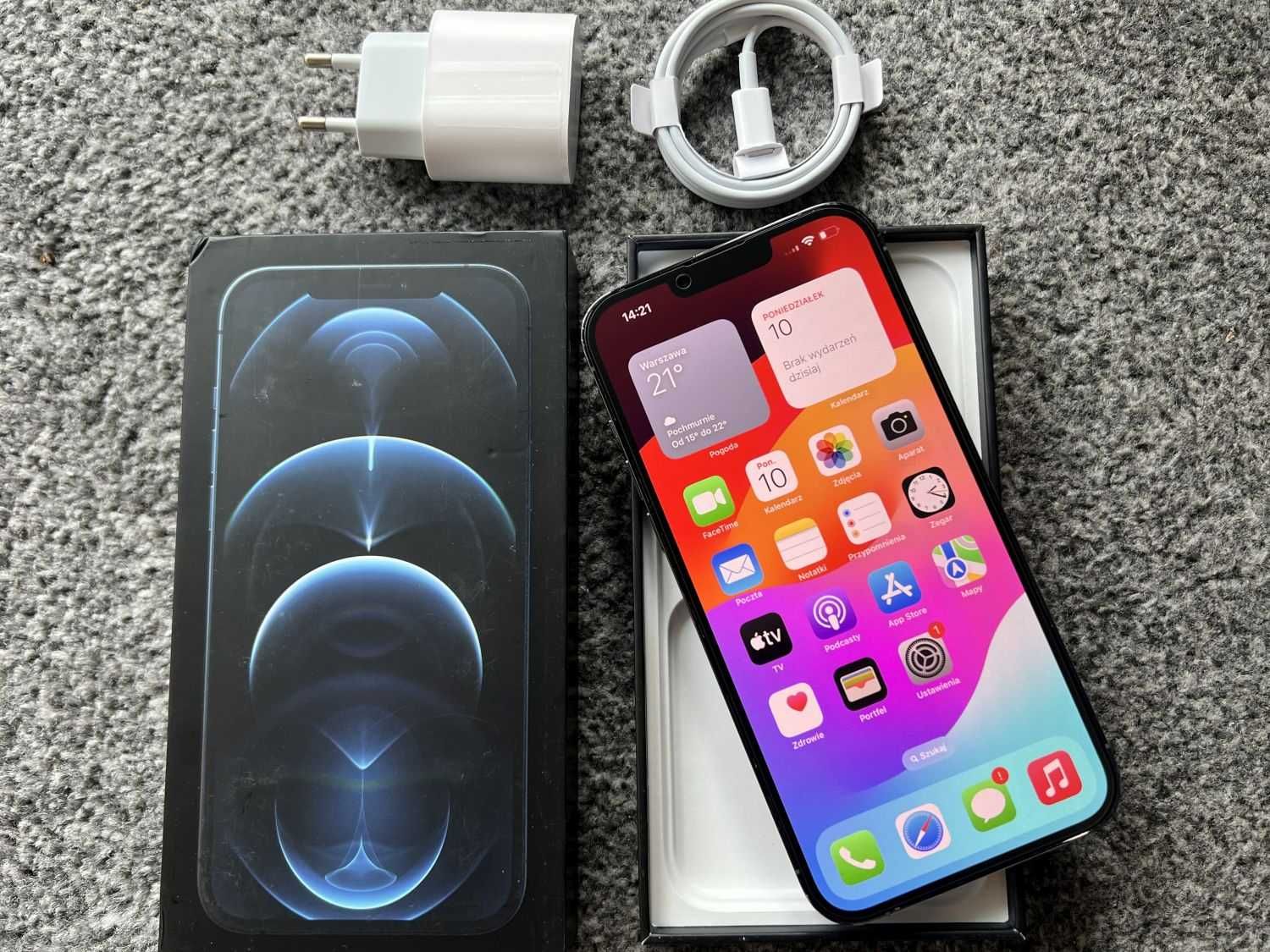 iPhone 13 Pro Max 512GB SIERRA BLUE Niebieski Bat 95% GWAR FV23%+SZKŁO
