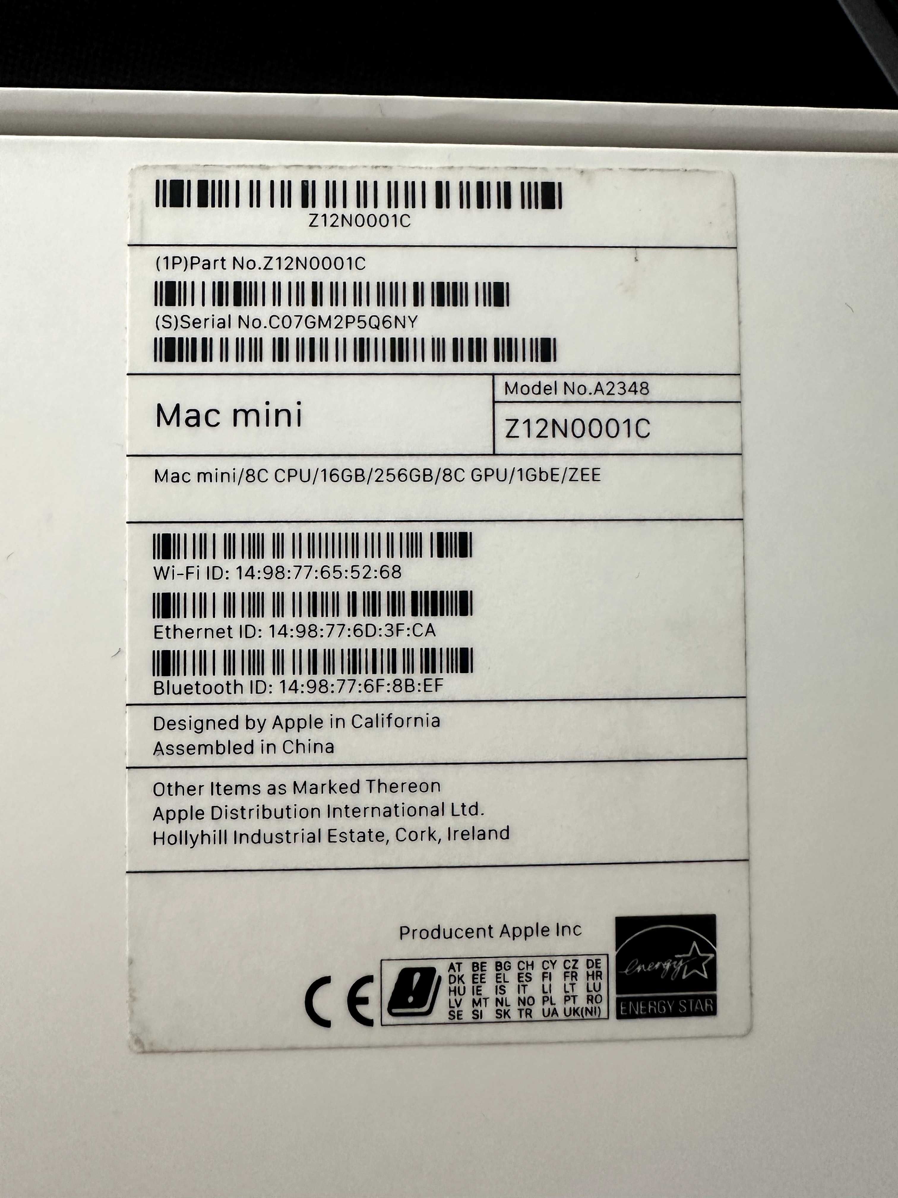 Mac mini M1 16GB RAM A2348 dysk 256GB TANIO Warszawa komputer