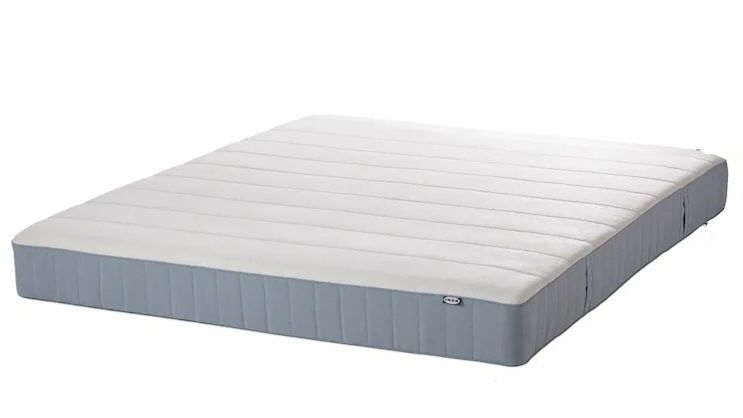 Łóżko IKEA MALM z materacem IKEA VESTERÖY stelaż szuflady jak nowe