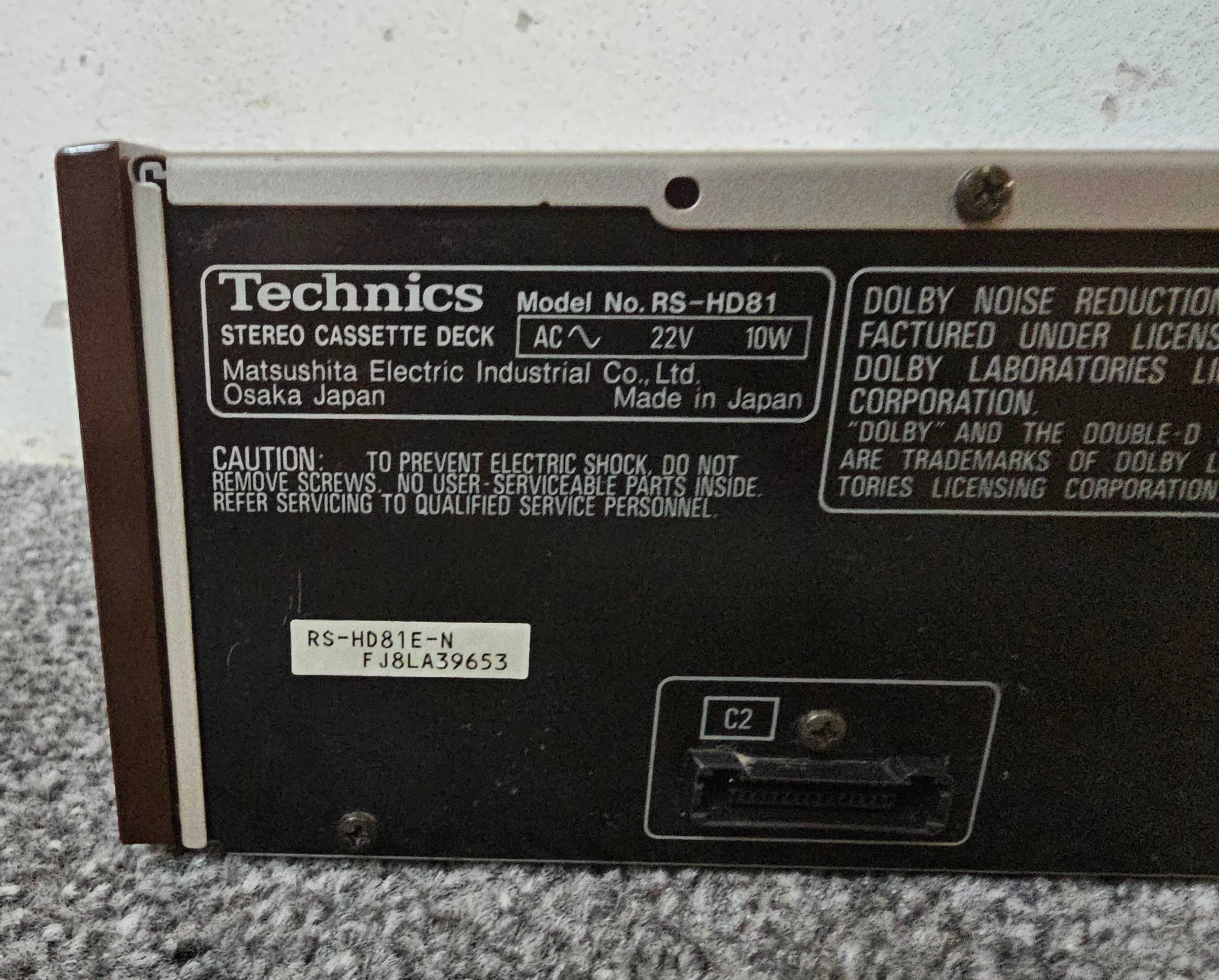 Deck Technics RS-HD81, SPRAWNY, zadbany . Wysyłka 0 zł