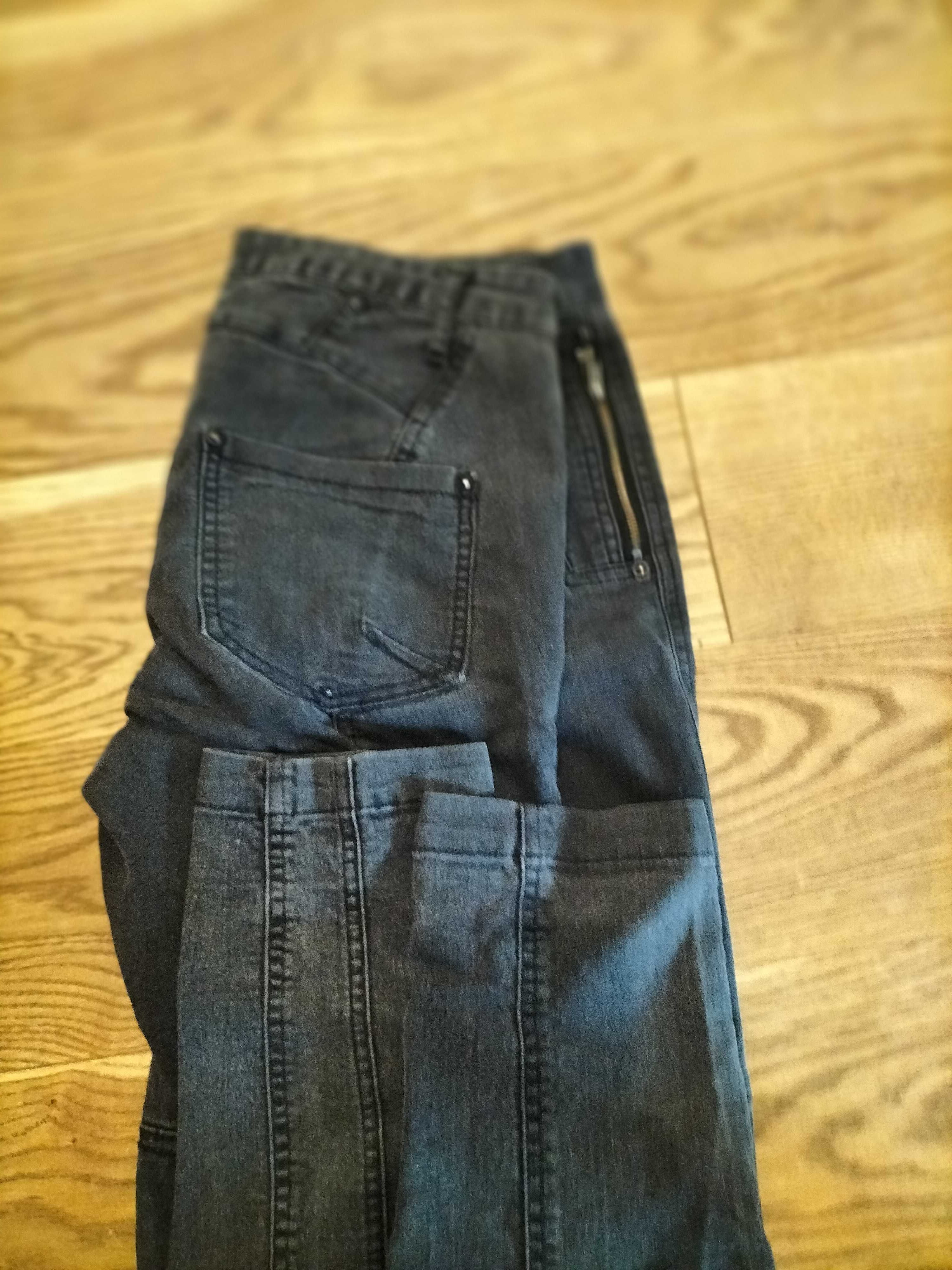 2 pary spodni jeansowych 38