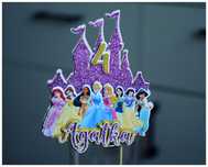 topper na tort księżniczki Disney Ariel Jasmine Śpiąca Królewna  Bella