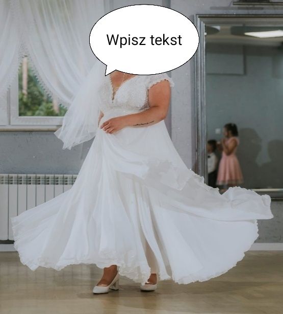 Sukienka ślubna dwuczęściowa