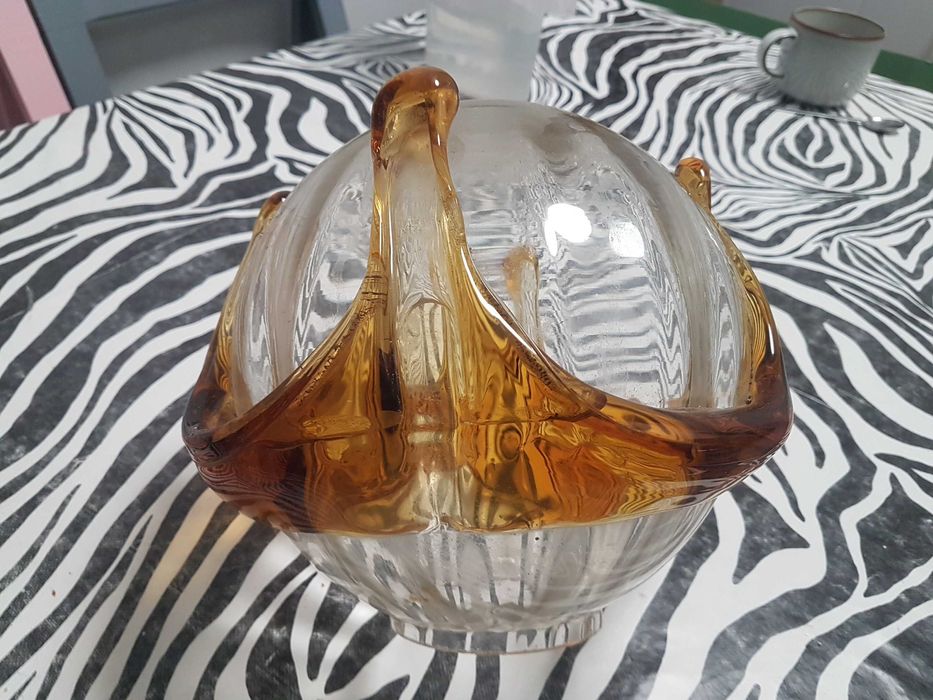 Abajur vidro soprado antigo