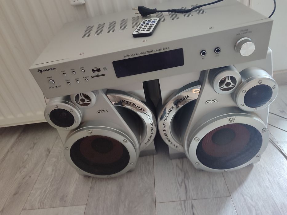 Amplituner Auna amp-9200 bluetooth pilot +głośniki