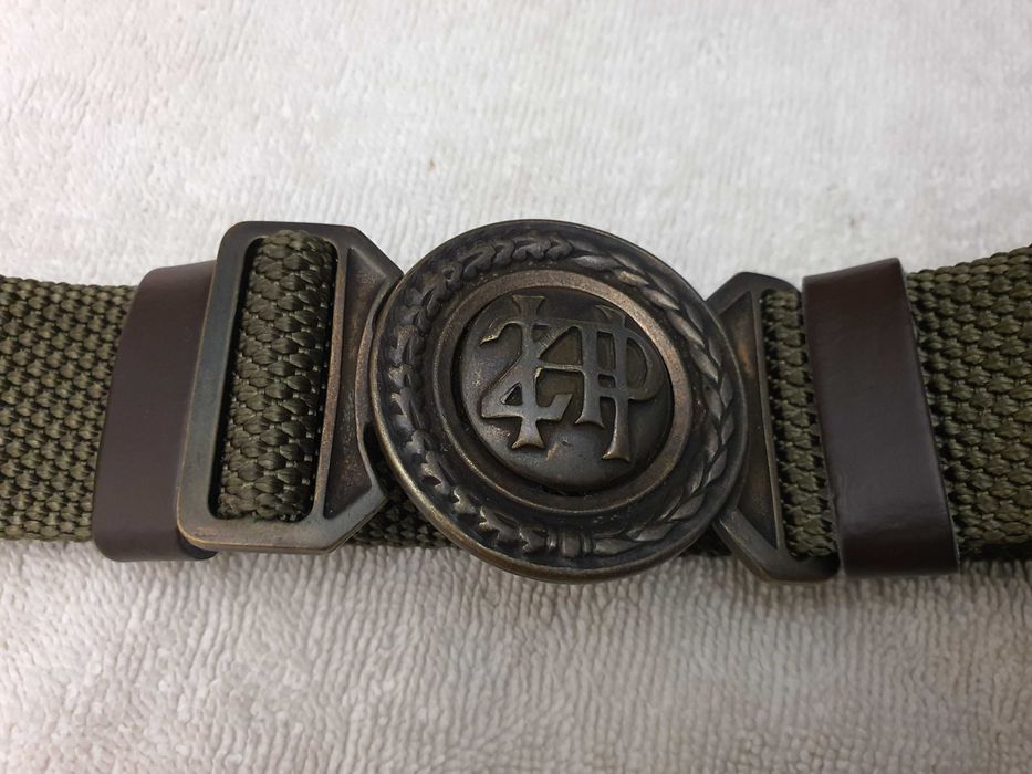 Pas pasek harcerski ZHP, do munduru, zielony, parciany, nowy