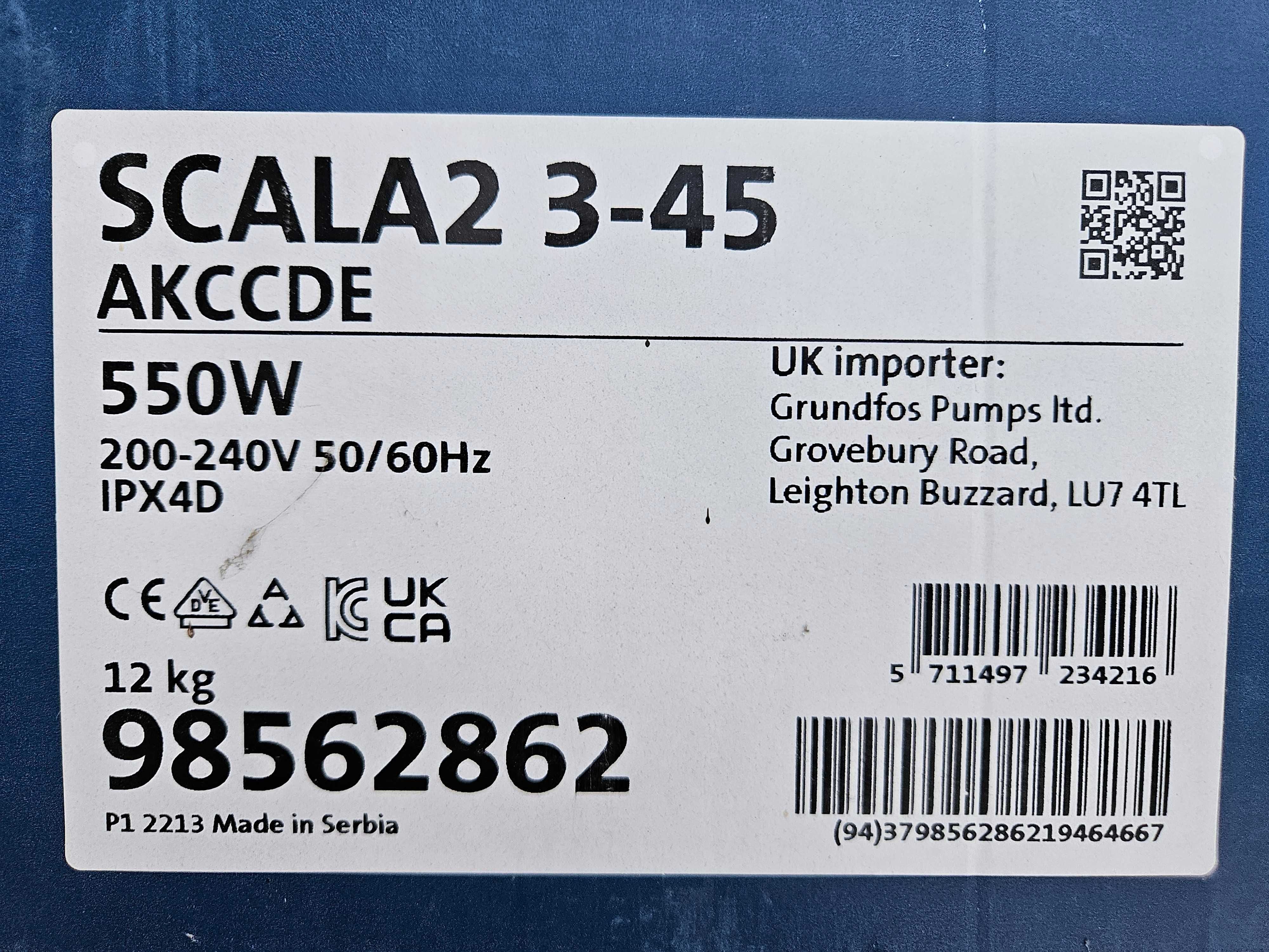 GRUNDFOS Pompa hydroforowa SCALA2  NOWA