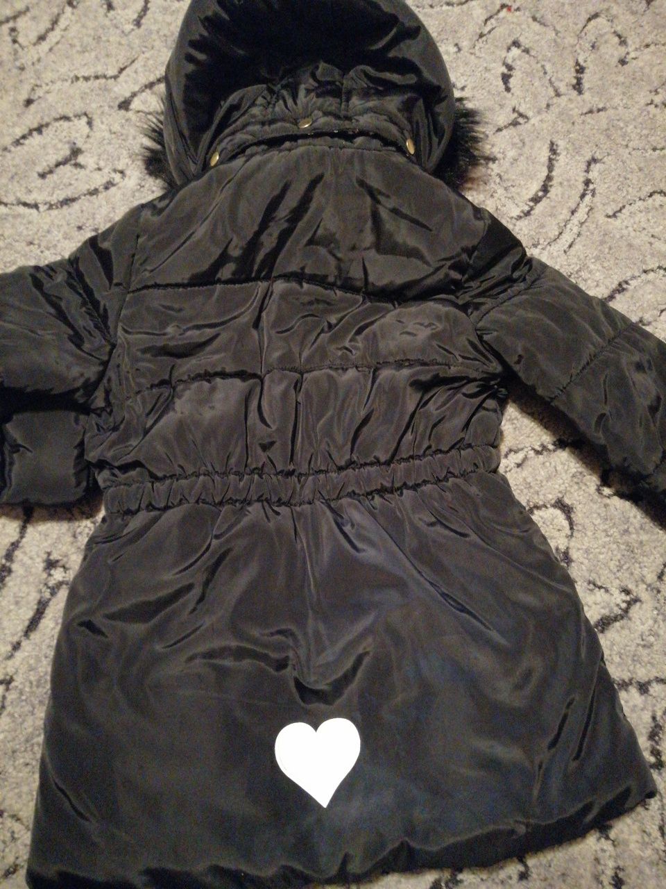 Kurtka zimowa, płaszczyk dla dziewczynki r. 128 H&M J&M