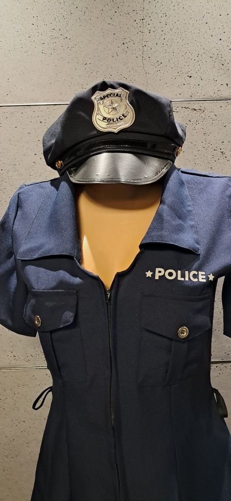 Strój przebranie kostium policjantka