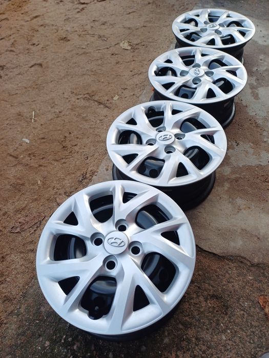 Nowe felgi 14" 4x100 Hyundai i10 i20 Kia Rio et47 5,5j oc54,1 TPMS