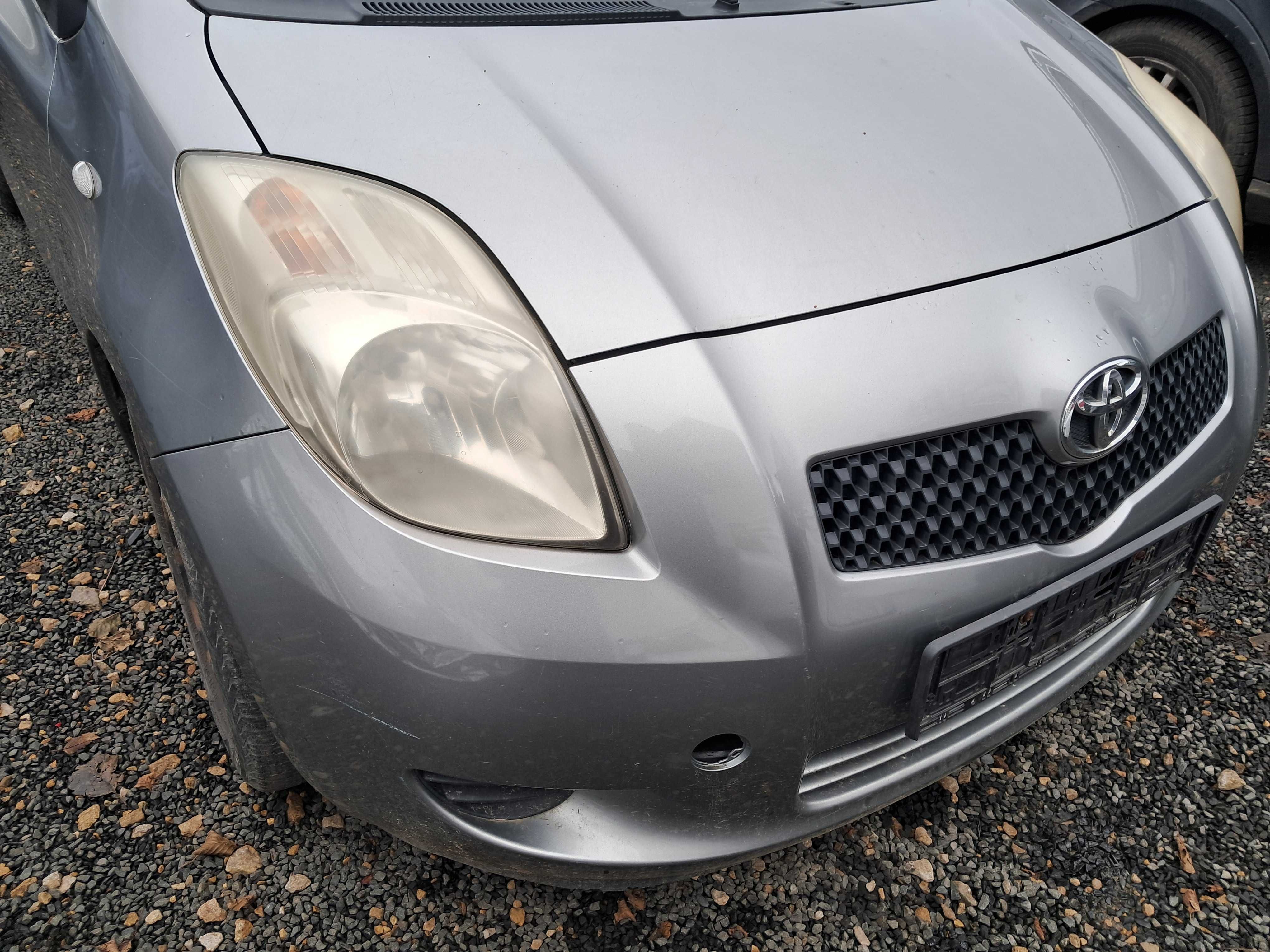 toyota yaris 2007r, 1.0, klima, przód kompletny, maska, zderzak