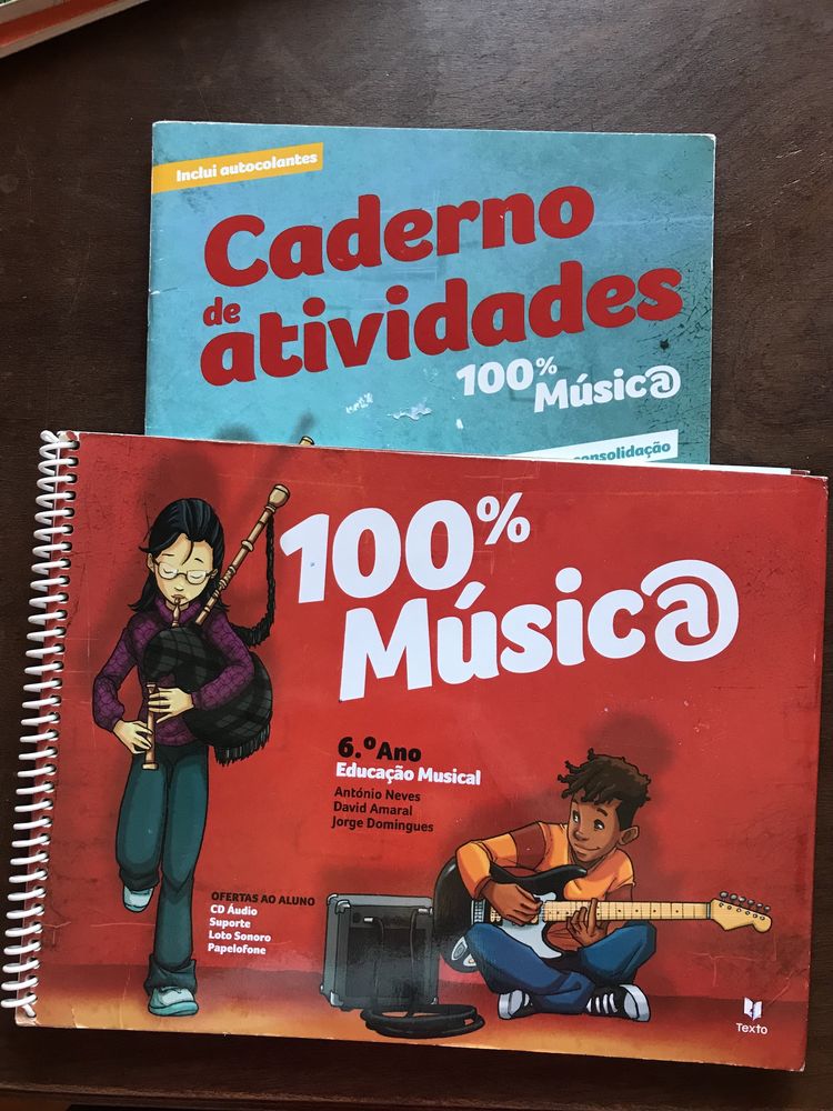 Manuais escolares de várias disciplinas 6°ano