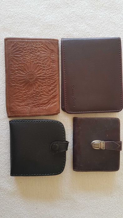 Bolsa/Carteira Homem Pele Genuína + Vários Tipos Carteiras de Bolso