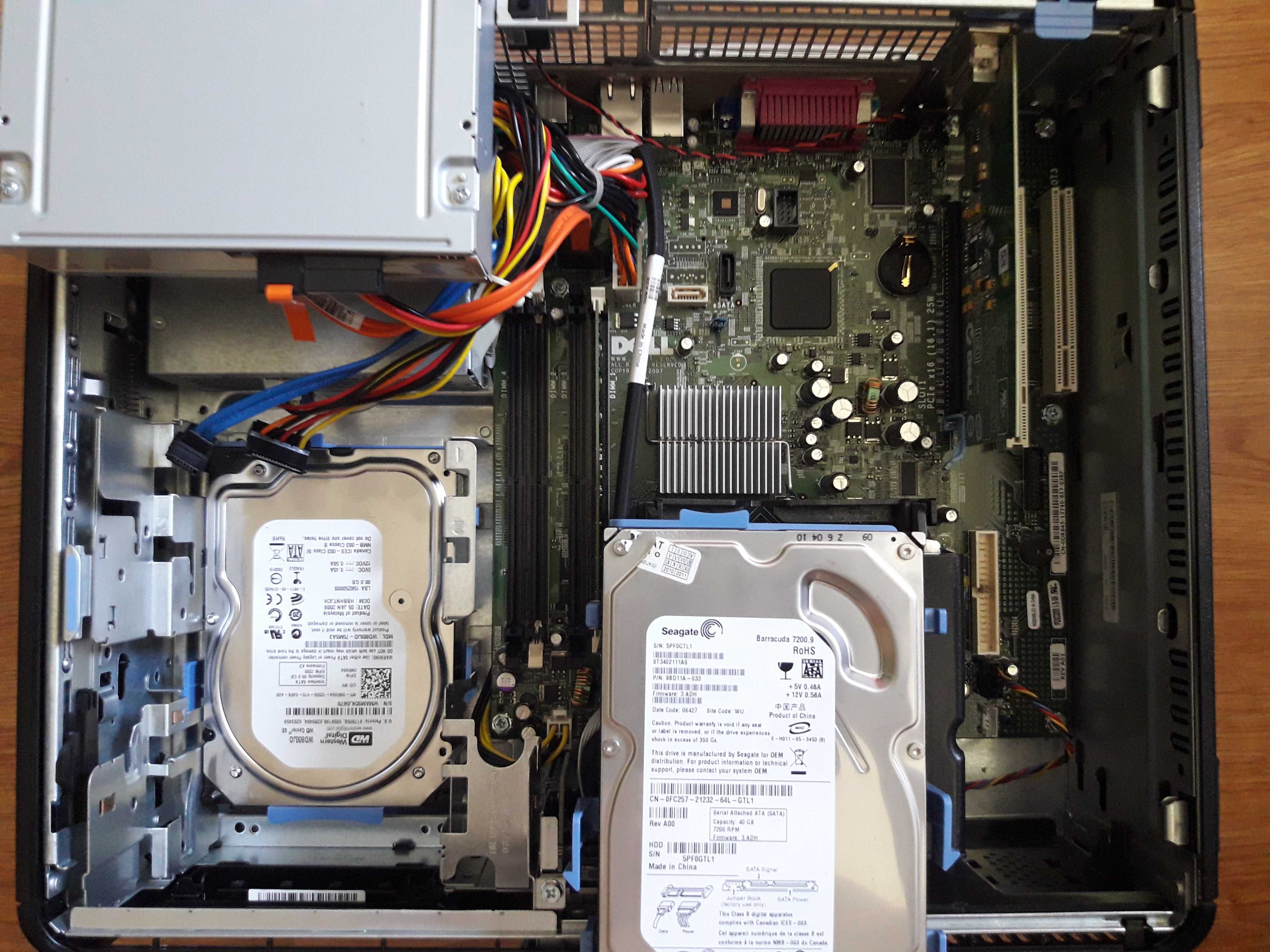 DELL Optiplex 755 - Intel E6550 2x2.33GHz - 40GB - 80GB - bez kurzu
