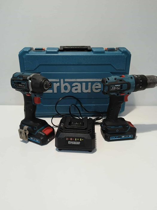 Zestaw Erbauer 18V wkrętarka + zakrętarka 
Stan bardzo dobry 100% spra