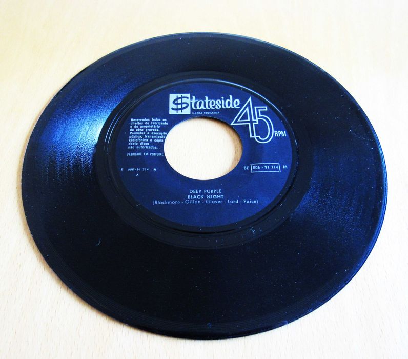 Deep Purple "Black Night", Single, Portugal