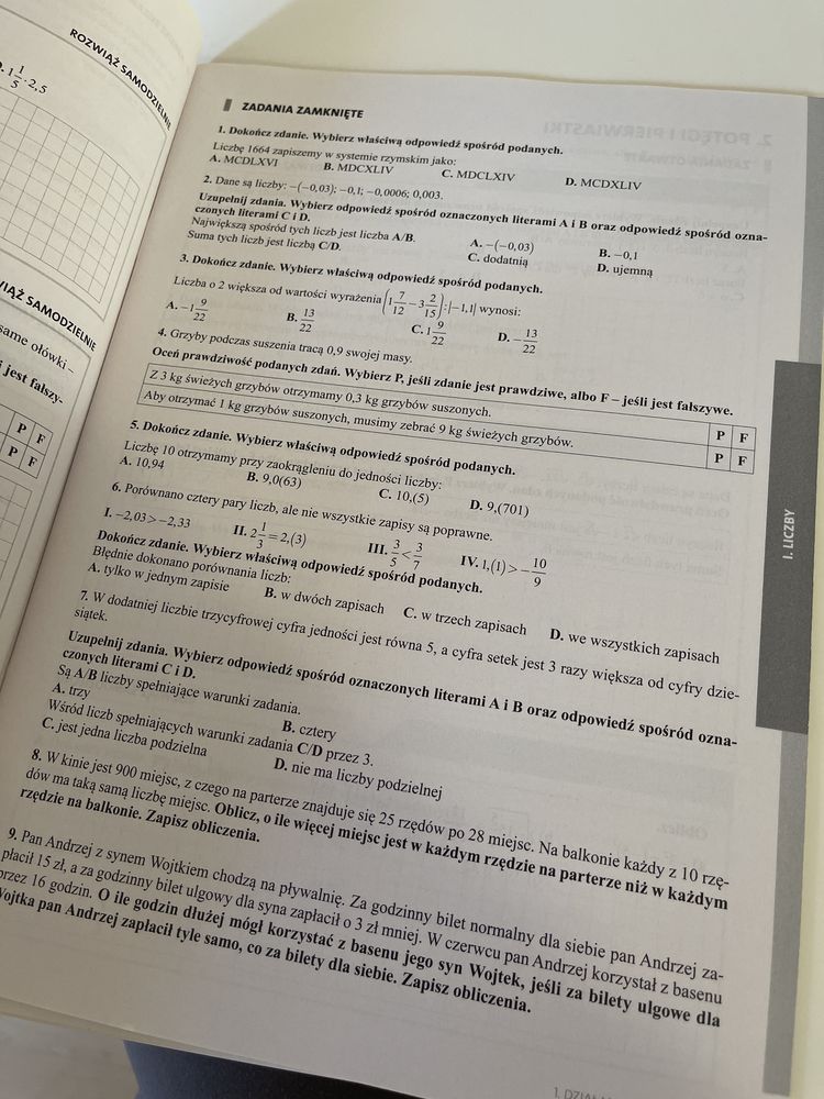 Tak, zdam Egzamin ósmoklasisty Matematyka testy i arkusze operon