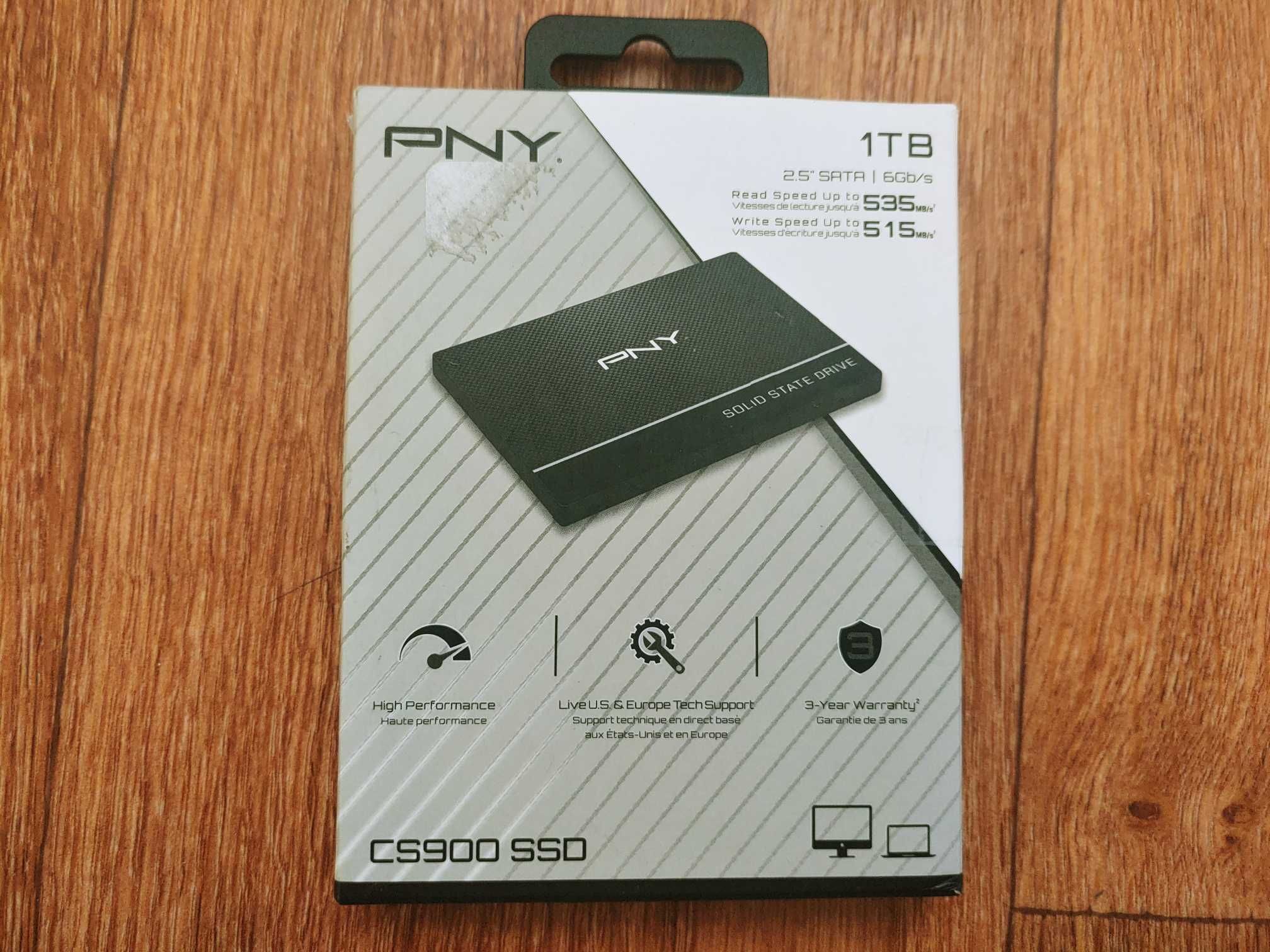 SSD-накопитель PNY CS900 1 TB (SSD7CS900-1TB-RB) 2.5" SATA III 3D NAND