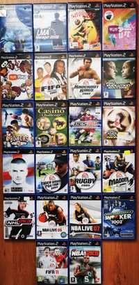 Ps2, bba, rugby, NHL, madden, eye to play, PES, fifa