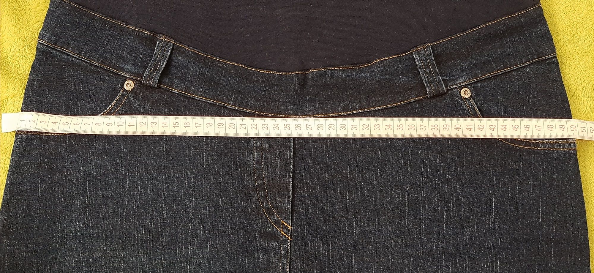 Granatowa jeansowa spódnica ciążowa L 40