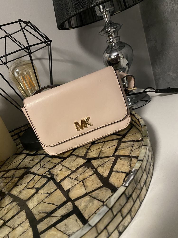 Nerka saszetka oryginalna Michael Kors pudrowy róż torebk